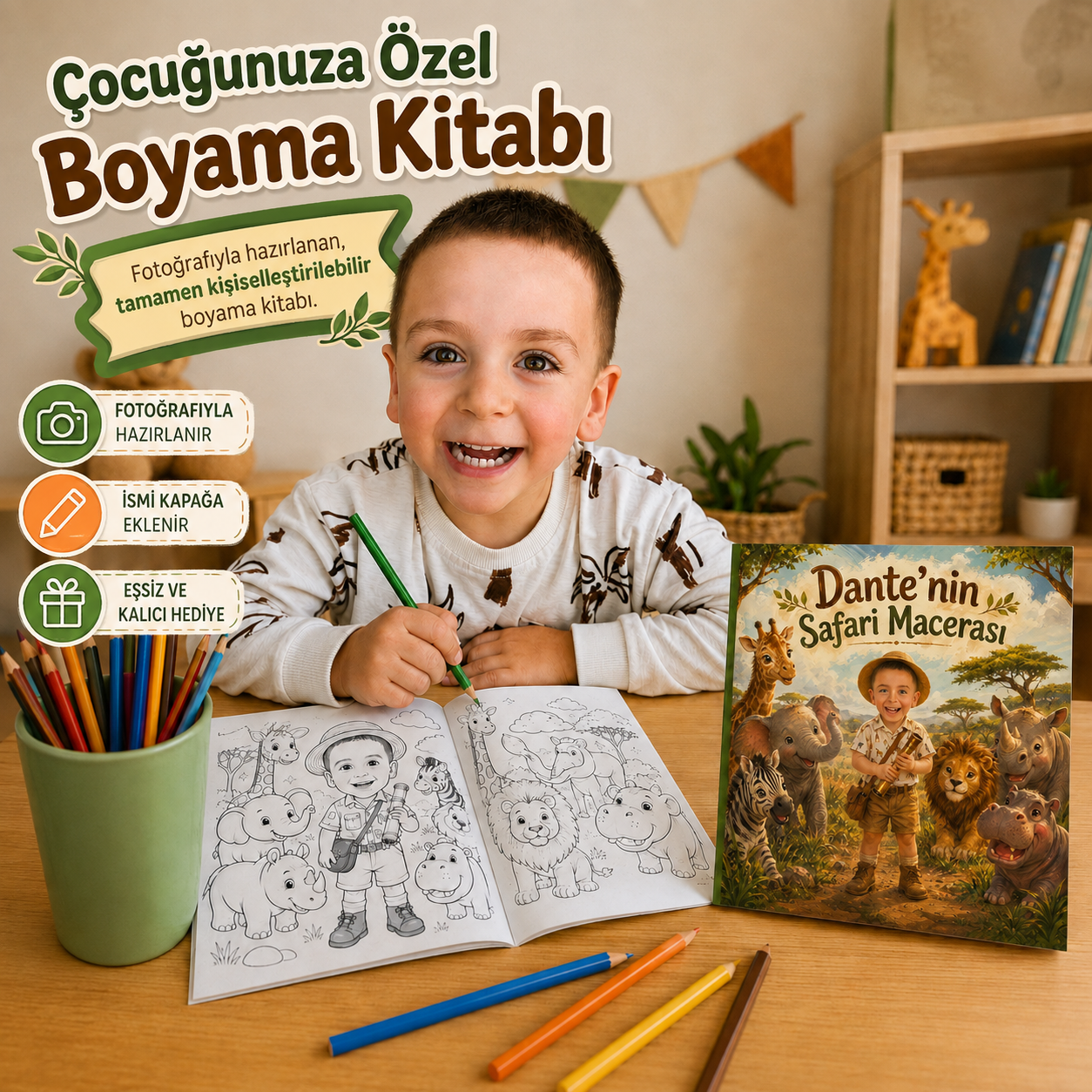 Çocuğunuza Özel Boyama Kitabı