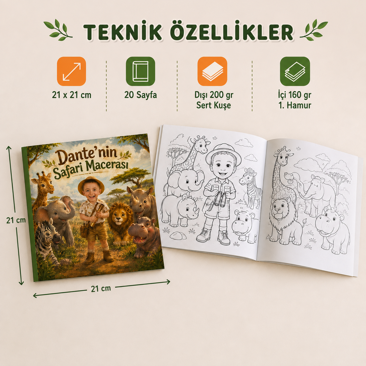 Çocuğunuza Özel Boyama Kitabı